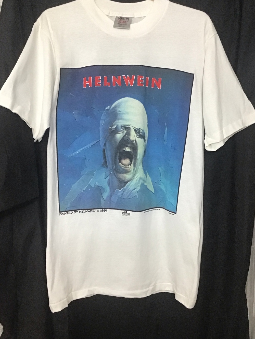 Vintage Collectors 1988 Gottfried Helnwein  Art Lover’s Print Lge Oneita Power T